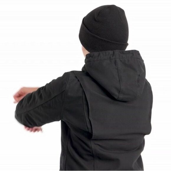 HP! Carharrt Womens Washed Duck Sherpa Lined Jacket Loose Fit Warmest - Picture 6 of 16